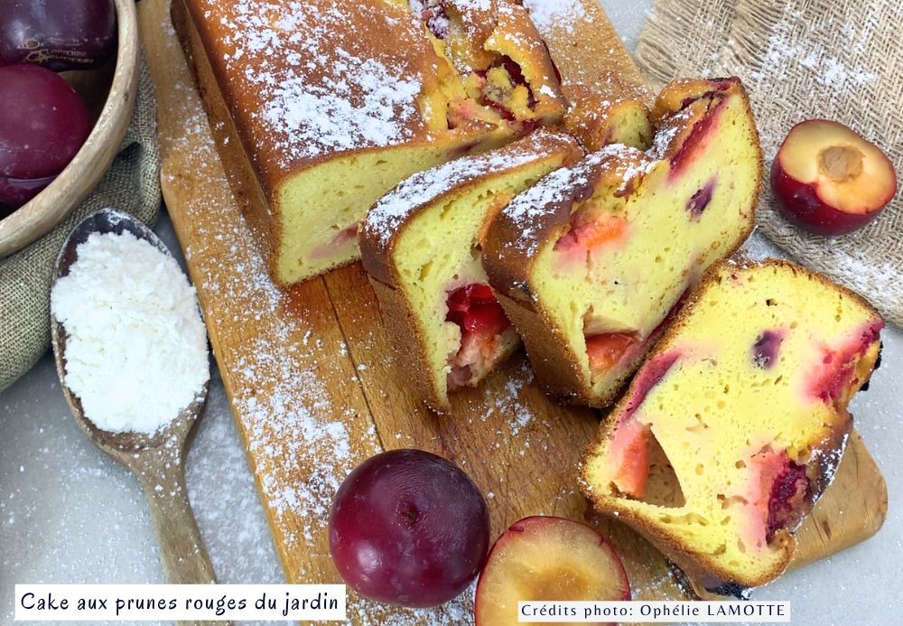 30 DESSERTS - Cake aux prunes rouges du jardin - Ophélie LAMOTTE 