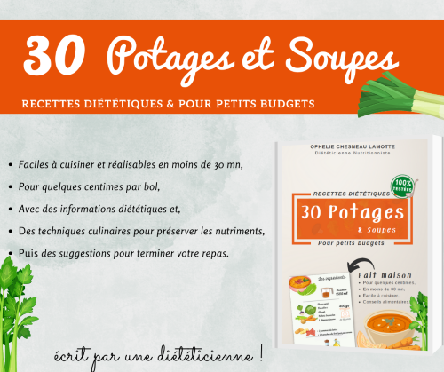 30 potages et soupes - ophélie LAMOTTE